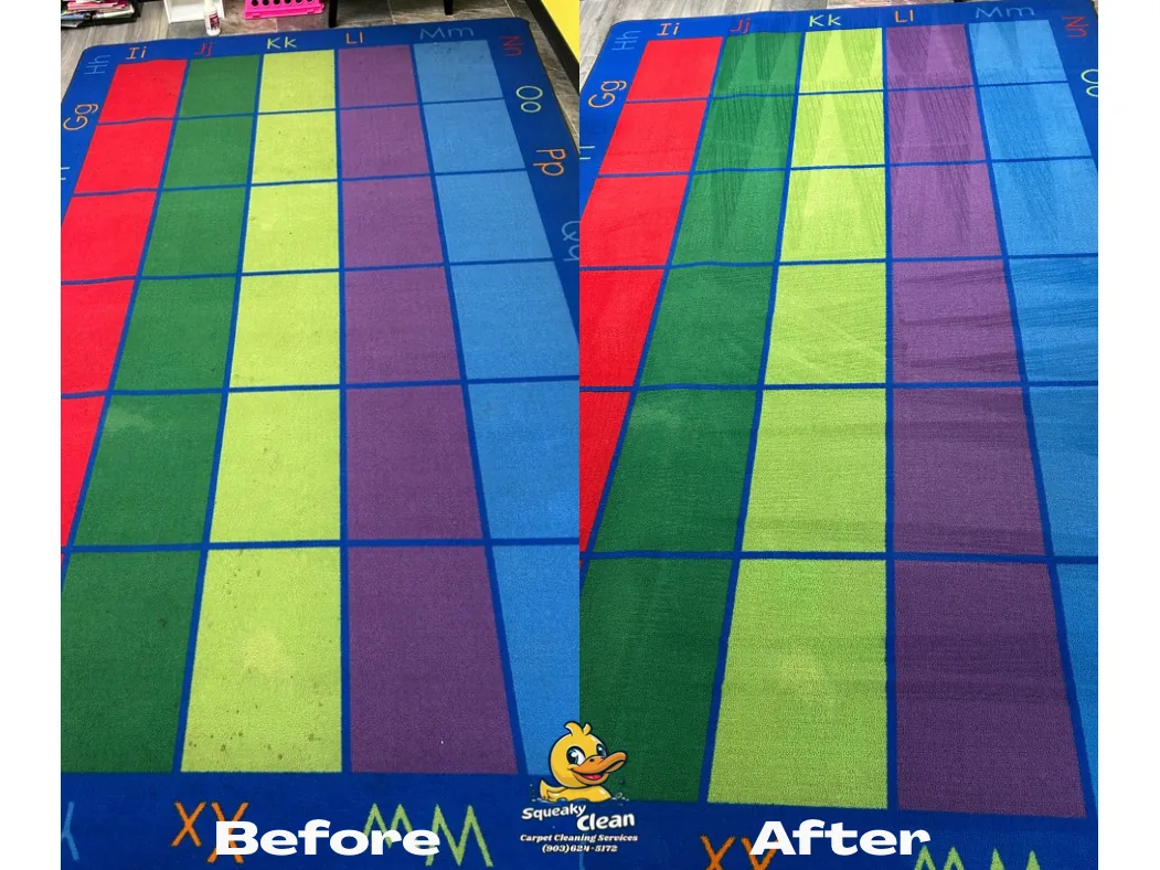 Classroom rug — water extraction · Springtown