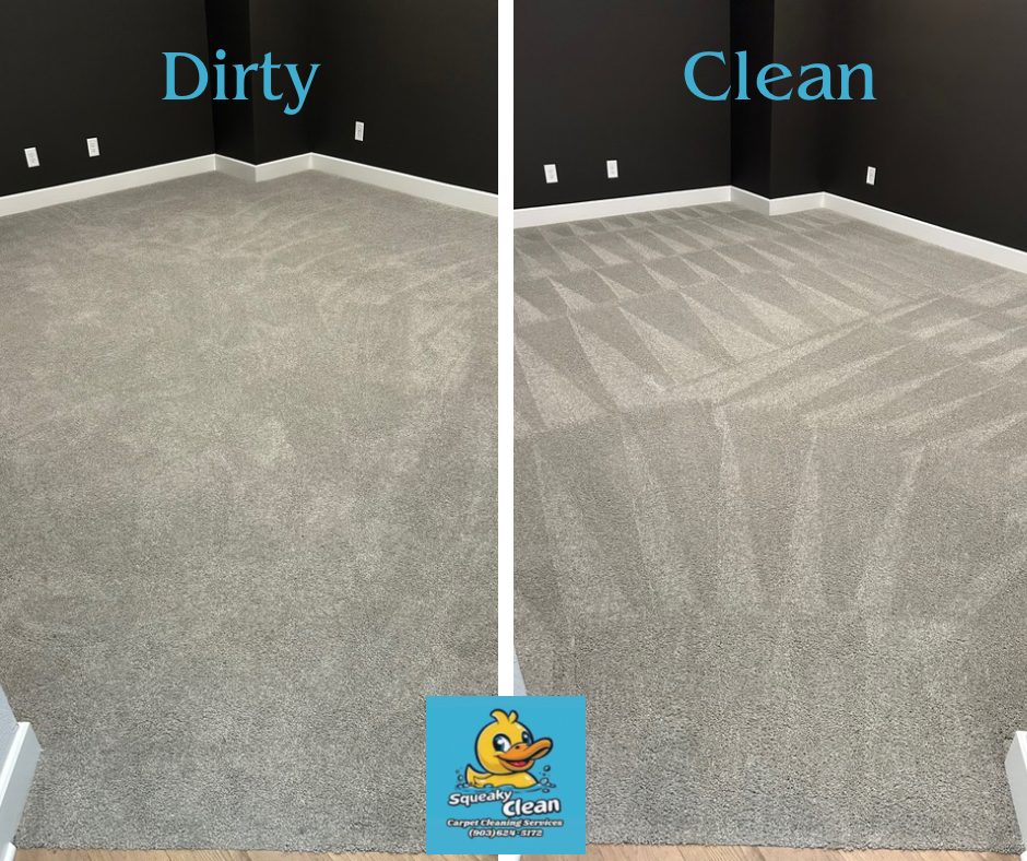 Living room — dirty vs. clean