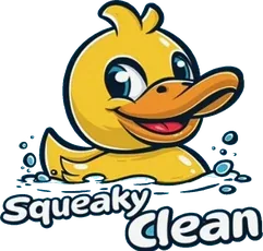 Squeaky Clean duck logo